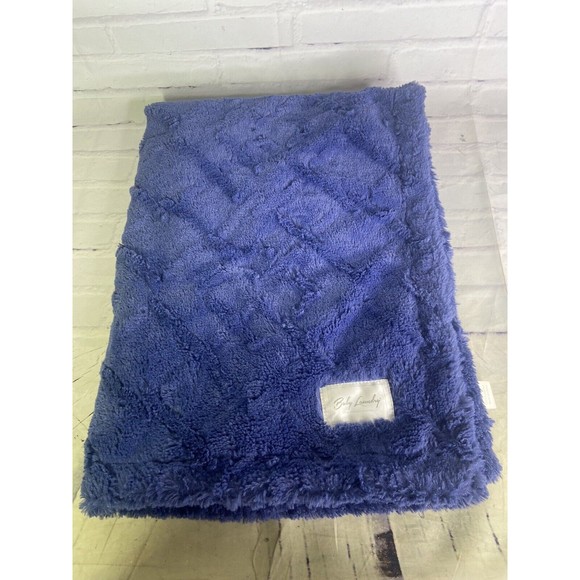 BABY LAUNDRY Plush Steel Blue Maze Lovey Security Blanket - Picture 1 of 7
